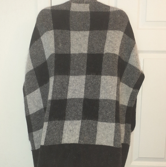 Banana Republic Buffalo Plaid Wool Mohair Blend Cardigan, XS/S - Picture 4 of 4